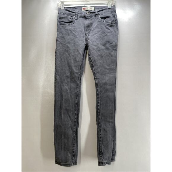 Levi’s 510 Skinny Factory Faded Black Denim Jeans Boys 18 Regular 28 x 28 - Picture 2 of 9